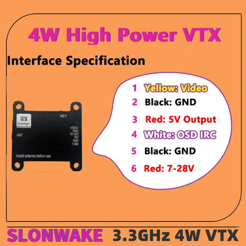 Émetteur vidéo VTX SLONWAKE FP - Drone Frame avis et prix